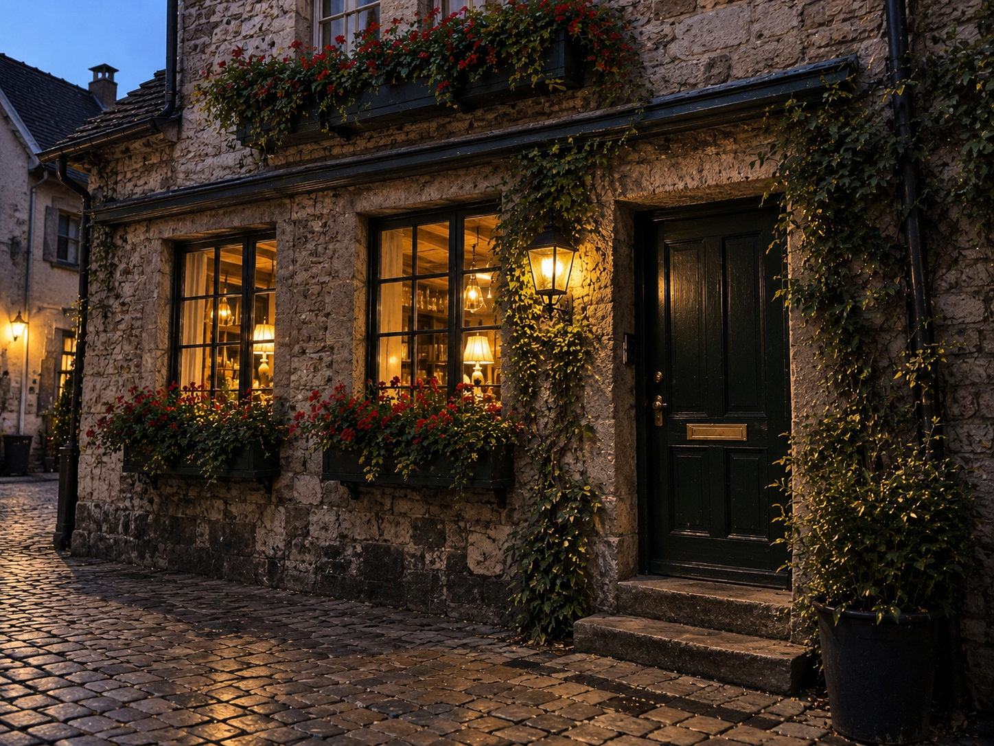 Das Haus Zum Stein am Abend